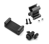 RC Accesorio Del Coche Para Traxxas Para Trx4 Trx6 Para E-Revo Para Slash Para Rustler Para T-Maxx Para E-Maxx Para TQi Soporte Metal Teléfono Con Transmisor Piezas Actualización Para Autos RC(Black)