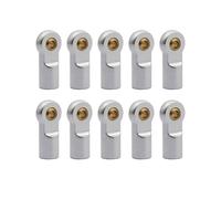 RC Accesorios 1/10 RC Camión Pista Coche Mejora Piezas Accesorios 10 Piezas Barra De Acoplamiento De Aluminio Barra De Empuje Extremo Bola De Acero M3 Longitud Total 22mm