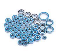 RC Accesorios Coches Compatible con Axial para SCX10 III AXI03007 1/10 RC Crawler Truck Car Upgrades Parts Kit De 38 Piezas De Cojinetes Sellados para Buje De Rueda