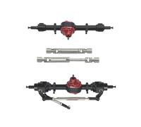 RC Accesorios Ejes De Transmisión Eje Delantero Y Trasero Metal para MN MN82T LC79 MN82S MN82Pro Piezas Actualización Coche para MN82 1/12 RC(Black)