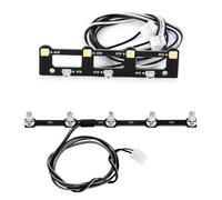 RC Accesorios para 1/14 para Tamiya para Scania 770S RC Camión Remolque Volquete Coche DIY Piezas Techo Luz Focos Faros Tablero Actualización(Front and Roof)