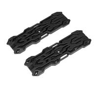RC Accesorios para Axial para SCX10 II III para Traxxas para TRX4 D90 1/8 1/10 2 Uds 141x42mm Escalera para Arena Rampas Recuperación Tablero para Escape RC(Black)