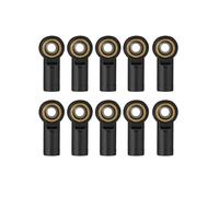 RC Accesorios Para Axial Para Tamiya Para SCX10 D90 CC01 1/10 Metal Link Tie Rod Extremo Rótula Extremos RC Coche Barco Avión Piezas(M3 Black)
