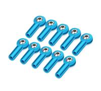 RC Accesorios para Axial SCX10 II D90 D110 para Tamiya CC01 1/10 RC Coche Barco Avión Piezas De Bricolaje Metal CW M3/M4 Barra Acoplamiento Extremos Rótula(M3 Blue 10PCS)