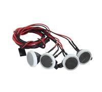 RC Accesorios para LC80 para TRX4 para SCX10 Escala 1/10 Portaequipajes Cuerpo Duro Escalera Trasera Interior Portador Rueda Repuesto Lámpara Snorkel RC(Type12)