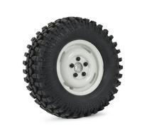 RC Accesorios para LC80 para TRX4 para SCX10 Escala 1/10 Portaequipajes Cuerpo Duro Escalera Trasera Interior Portador Rueda Repuesto Lámpara Snorkel RC(Type5)