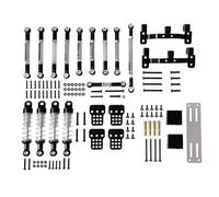 RC Accesorios para MN D90 D91 MN40 MN45 MN96 MN99 para MN99S 1/12 Varilla De Enlace Metal Varillaje Dirección Amortiguador Servo Montaje Coche para Seat RC(Black)