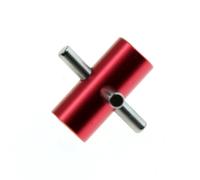 RC Accesorios para Tamiya para TT-02 TT02 1/10 RC Car Upgrade Parts Metal Diferencial Eje Fijo Accesorios Modificados Reemplazo De Piezas Bricolaje(Red)