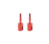 RC Accesorios para Tamiya para TT01 TT01E para TT02 para TT02B 51006 9005713 1/10 RC Piezas De Coche Accesorios 2 Copa Eje Rueda Aluminio Metal(Red)
