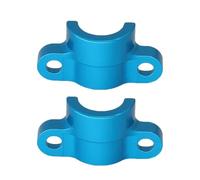 RC Accesorios para Tamiya para TT02 TT-02 1/10 RC Car 2 Piezas De Cubierta Eje Transmisión Central Metal Dogbone Montaje Fijo Upgrade Parts Accesorios(Blue)
