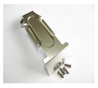 RC Accesorios para Traxxas para E-revo para Summit para Slayer Pro 4x4 5337 1/10 Piezas De Control Remoto para Placa De Deslizamiento Trasera Delantera De Aluminio,(Silver,Rear)