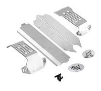 RC Accesorios para TRAXXAS para MAXX V2.0 con para Widemaxx Monster 1/10, Paquete De 5 Protectores Placa Protección Delantera Y Trasera Acero Inoxidable