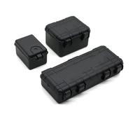 RC Accesorios Para TRX4 Para Defender Para SCX10 90046 90047 6 Uds Conjunto Decoración Maleta Equipaje Red Pala RC Accesorios Actualización Coche(Black)