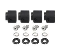 RC Accesorios para TRX4 para Sport para Defender para TRX6 1/10 RC Piezas De Coche Accesorios Aleación Aluminio Ensanchado Kit Actualización Distancia Entre Ejes(Black,9mm)