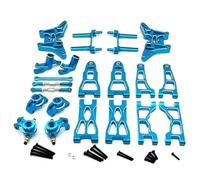 RC Accesorios Para UD1201 UD1202 UD-12PRO 1/12 Kit De Montaje Dirección Brazo Suspensión Delantera Y Trasera Metal Piezas Mejora Coche RC(Blue)