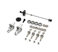 RC Accesorios para WLtoys 284131 K969 K979 K989 K999 P929 P939 1/28 Engranaje Diferencial Transmisión Rodamiento Metal Actualización RC Piezas Coche(Silver)