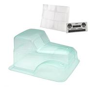 RC Actualización Compatible con Dodge para Power para Wagon para Cab para Axial para SCX10 para TRAXXAS para TRX4 YK4102 1/10 RC Crawler Carrocería De Plástico Transparente