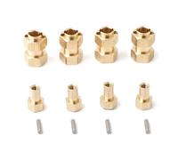 RC Actualización Compatible con Traxxas para TRX4M para TRX-4M 1/18 RC Crawler Car Upgrades Parts Accesorios 4 Piezas Adaptador De para Cubo Hexagonal De Rueda Extendida De Latón 9750