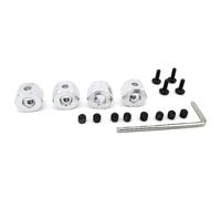 RC Actualización Compatible con WPL D12 C14 C24 C34 para MN D90 D91 para MN99S RC Piezas De Actualización Coche 4 Uds Adaptador Hexagonal para Cubo De Rueda Combinador De Metal 5mm A 12mm
