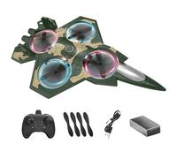 RC Airplane Toy, Remote Control, 2.4GHz Stunt Fighter, Lightweight Frame, Easy, Rechargeable Battery, Aerial Tricks, Flight Training, Perfect for Park, Yard, 8.07x5.12x1.77 Inches