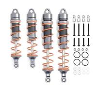 Rc Amortiguador Especial Para Arrma 6s Para Fire Force Para Kraton Infamous Exile 1/7 1/8 4 Piezas 110 Mm 135 Mm Amortiguadores Aceite Metálico RC Piezas Mejora Coche(Dark Grey)