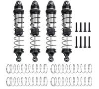 Rc Amortiguador Especial Para LoSi Para Lmt 1/18 4 Piezas Amortiguador Aceite Ajustable Aleación Aluminio Accesorios Vehículos Control Remoto(Silver)