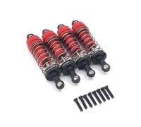 Rc Amortiguador Especial Para WLtoys 124017 124019 144001 1/12 1/14 Amortiguador Externo Metal Muelles Aceite Piezas Mejora Coches Control Remoto(Red)