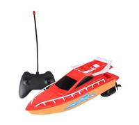 RC Boat Mini Electrónico Divertido Barcos de Carreras a Prueba de Agua Juguete con Control Remoto Juguetes para niños (sin batería) Rojo..