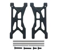 RC Brazo Oscilante para Arrma 3s para Mega550 para Vorteks 1/10 Aleación Aluminio 2Uds Suspensión Trasera Inferior A-Arm RC Actualización Coche Piezas Modificadas Reparación(Black)
