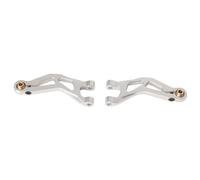 RC Brazo Oscilante para Arrma para Mojave para Grom 1/16 Mejoras Aluminio Brazo Suspensión Delantera Camión RC Reparación Coches Carreras Modificar Piezas(Silver,Upper)
