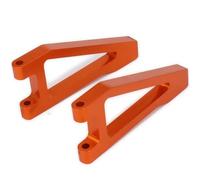 RC Brazo Oscilante para FS 53810 1/10 2 Uds Aleación Aluminio Suspensión Superior Delantera Control A-Arms 513006 RC Modelo Coche Camión Carreras Pieza para Buggy(Orange)