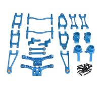 Rc Brazo Oscilante Para SCY 18101 18102 1/18 RC Car Piezas Actualización Metal Para Brazo Oscilante Copa Dirección Grupo Dirección Kit De Torre Amortiguadores(Blue)
