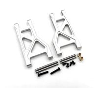 RC Brazo Oscilante para Tamiya Denetsu para Fighter para Nxgen DT04 58741 DT03 58587 58628 1/10 Parte Trasera Metal Inferior Brazo Oscilante RC Reparación Coches Modificar Piezas(Silver)
