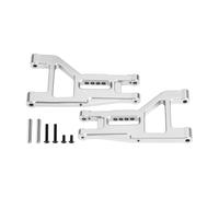 RC Brazo Oscilante para Tamiya DT-04 para Fighter para Nxgen 58741 1/10 7075-T6 Brazos Suspensión Delanteros Inferiores Aleación RC Actualización Coche Piezas Reparación(Silver)