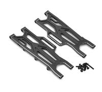 Rc Brazo SuspensióN Para Arrma Para Kraton Para BLX Para Outcast 4X4 4S V2 1/10 Suspensión Trasera Metal Brazo Oscilante ARA330710 Piezas Modificadas Reparación Coches RC(Black)