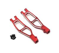 Rc Brazo SuspensióN Para FSR Para Tank Sharks Para Cheetah Para Atom Leopard Para Thunder 1/8 Parte Superior Delantera Metal Brazo Oscilante Rc Crawler Car Truck Repair Parts(Red)