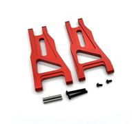 Rc Brazo SuspensióN Para Tamiya Denetsu Para Fighter Para Nxgen DT04 58741 DT03 58587 58628 1/10 Brazo Control Inferior Delantero Metal RC Reparación Coches Modificar Piezas(Red)