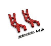 Rc Brazo SuspensióN Para Tamiya Denetsu Para Fighter Para Nxgen DT04 58741 DT03 58587 58628 1/10 Parte Superior Trasera Metal Brazo Oscilante RC Reparación Coches Modificar Piezas(Red)