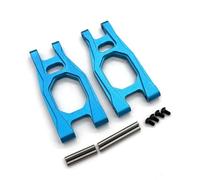 Rc Brazo SuspensióN Para Tamiya Denetsu Para Fighter Para Nxgen DT04 58741 DT03 58587 58628 1/10 Parte Superior Delantera Metal Componente Brazo Oscilante Piezas Coche RC(Blue)