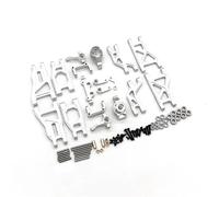 Rc Brazo SuspensióN Para Tamiya Para Fighter Para Nxgen DT04 58741 Eléctrico 1/10 Actualización Metal Kit Brazo Oscilante Control Remoto Reparación Automóviles Modificar Piezas(Silver)