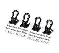 Rc Brazo SuspensióN Para Traxxas Para TRX4 Para Axial Para SCX10 D90 1/10 Hebilla Remolque Metal Ganchos Remolque Grilletes Remolque Escalada Piezas Coche Trepador Control Remoto(Black,4pcs)
