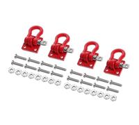 Rc Brazo SuspensióN Para Traxxas Para TRX4 Para Axial Para SCX10 D90 1/10 Hebilla Remolque Metal Ganchos Remolque Grilletes Remolque Escalada Piezas Coche Trepador Control Remoto(Red,4pcs)