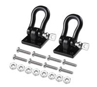 Rc Brazo SuspensióN Para Traxxas Para TRX4 Para Axial Para SCX10 D90 1/10 Hebilla Remolque Metal Ganchos Remolque Grilletes Remolque Escalada Piezas Coche Trepador Control Remoto(Black,2pcs)