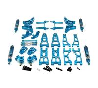 Rc Brazo SuspensióN Para UD UD1201 UD1202 UD-12PRO 1/12 Delantero Trasero Brazo Oscilante Taza Grupo Dirección Amortiguadores Kit Soportes Suspensión Piezas Coche Rc(Blue)
