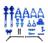 Rc Brazos Oscilantes Para Tamiya 58719 Para BBX BB01 Brazos Suspensión Metal Kit Bloques Dirección RC Para Buggy Accesorios Repuesto Modificación Coche(Blue)