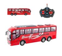 RC Bus 1:30 Scale Electric Wireless Vehicl Simulated Window and Seat: | Tour Bus Model Toy For Boys Girls Home Apartment Living Room Bedroom Backyard Garden Lighting Effects For Evening Play