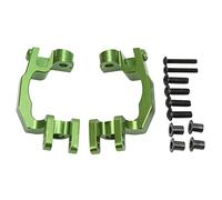 RC C Hub Carrier Base Caster Block Aleación de Aluminio Durable CNC Mecanizado Pieza de actualización Ligera para vehículos RC Typhon Senton Big Rock Escala 1/10 (Verde)