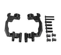 RC C Hub Carrier Base Caster Block Aleación de Aluminio Durable CNC Mecanizado Pieza de actualización Ligera para vehículos RC Typhon Senton Big Rock Escala 1/10 (Negra)