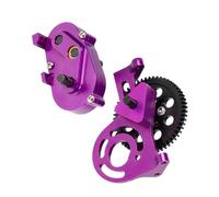 RC Caja Cambios Compatible con Comp para Builds para Cheater para Rigs Caja De Transferencia Soporte De Motor Delantero con Engranaje Recto Delrin 1/10 RC Crawler Car(Purple)