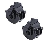 RC Caja Cambios Compatible con SG1603 SG1604 UD1601 UD1602 1/16 RC Car 2 Piezas De Carcasa De Caja De Cambios Delantera Y Trasera De Metal Accesorios De Actualización(Black)
